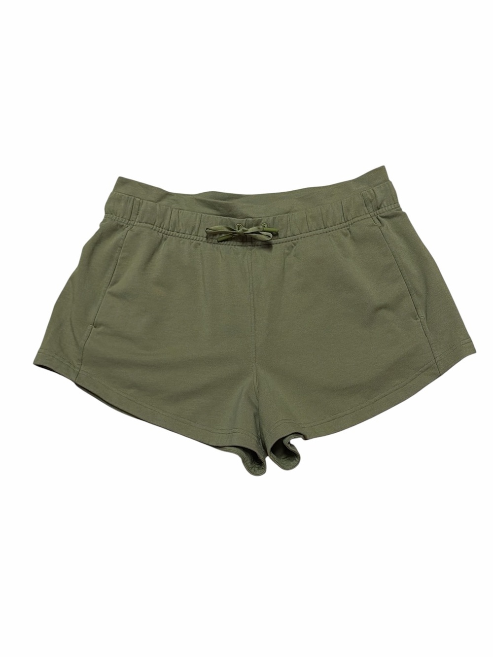 Lululemon Inner Glow Short 3” Terry Women’s 10 Bronze Green Olive Gym Athleisure